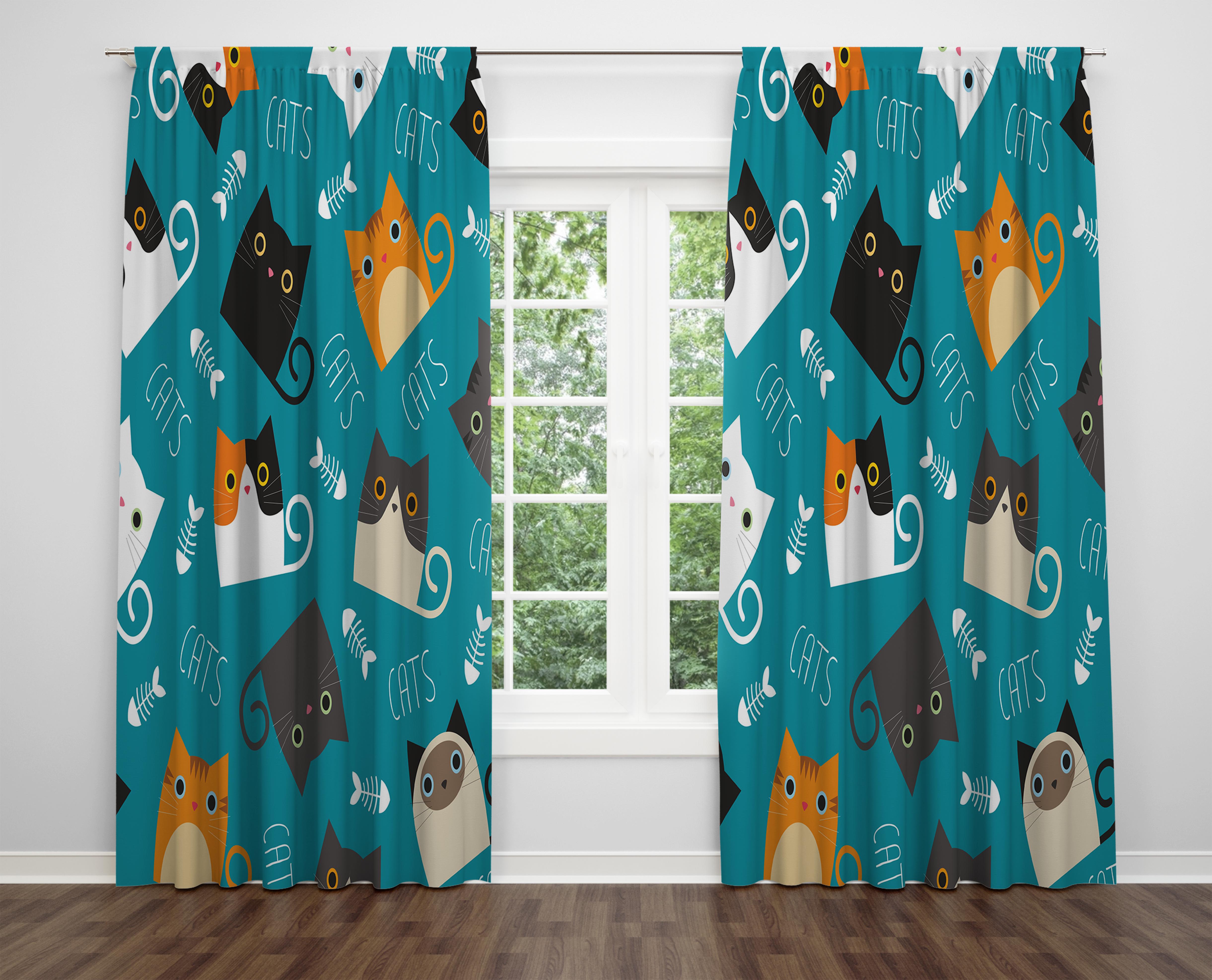 

Декоративний дизайн, високоякісна бавовняна тканина, ви можете вибрати одну або подвійну фіранку з крила 1 piece різнокольоровий