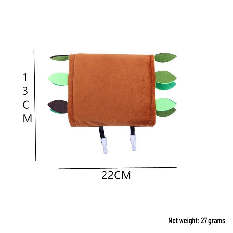 Small Pet Plush Toy Set: Hamster Leaf Hammock, Zip Line Tunnel, Swing, Warm Cotton Nest for Fancy Rats and Squirrels.