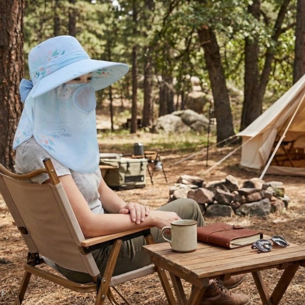 Neck Flap Fishing Hat Detachable Face Cover Outdoor Working Cap Sun Hat  Outdoor Activities
