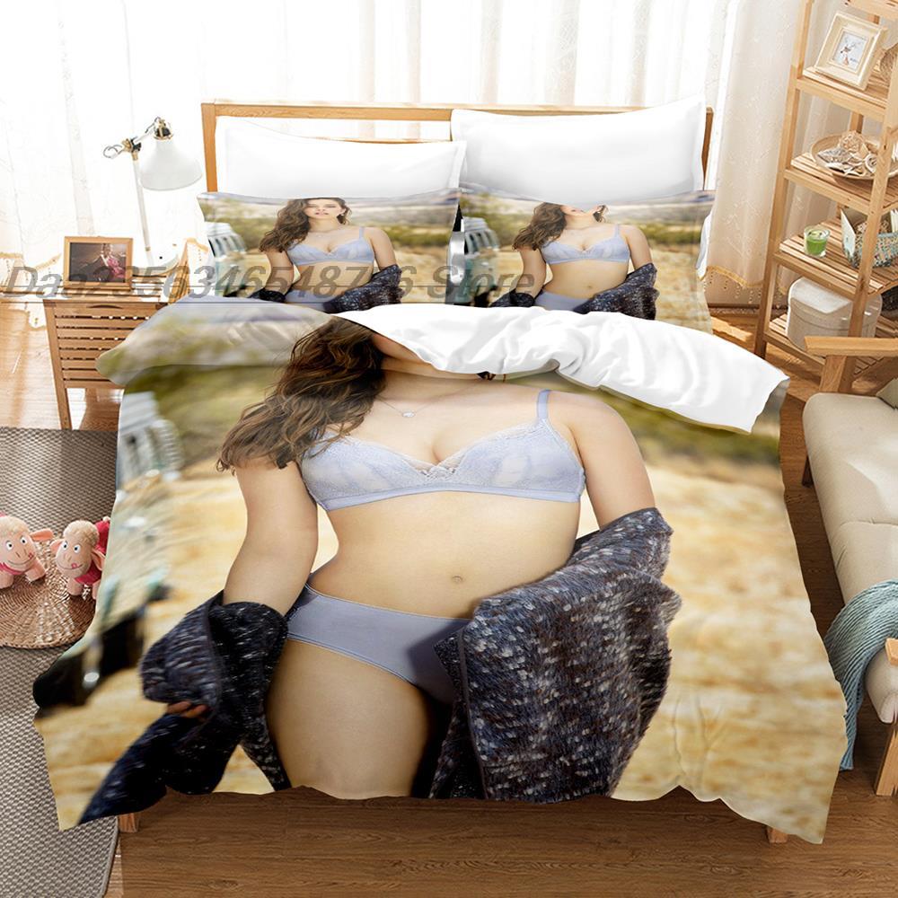 Bikini Gilr Bedding Collection Single Twin Full Queen King Size Bed Collection Aldult Bedroom Duvetcover Collections Kawaii Sexy Big Breasts Camas