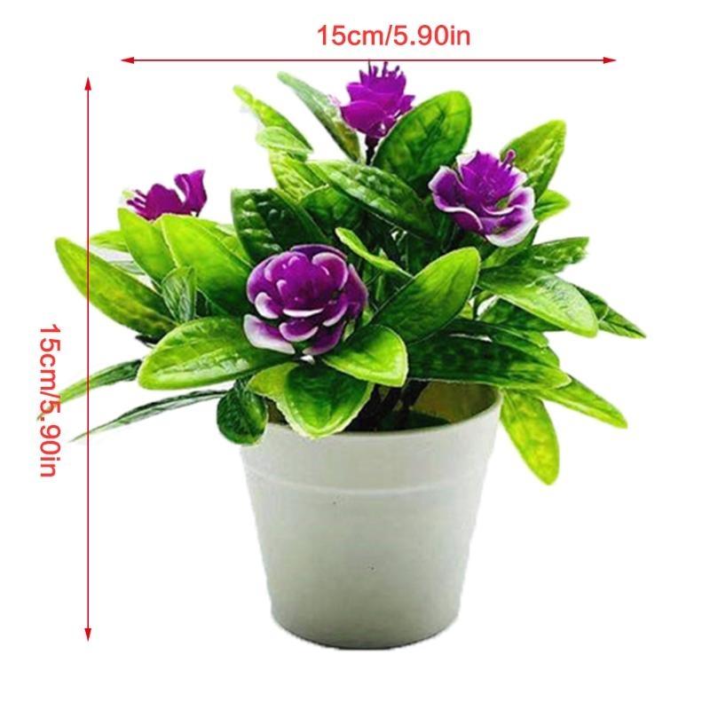 652F Artificial Flowers Plants Green Bonsai Potted Ornaments Wedding Party Hotel