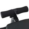 Sit Up Bench Black 124 X 33.5 X 55 Cm Powder Coated Steel