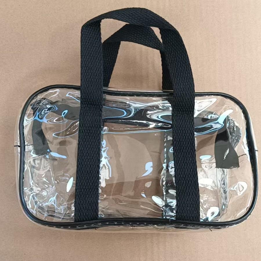 Large Capacity Pink & White PVC Beach & Travel Storage Bag