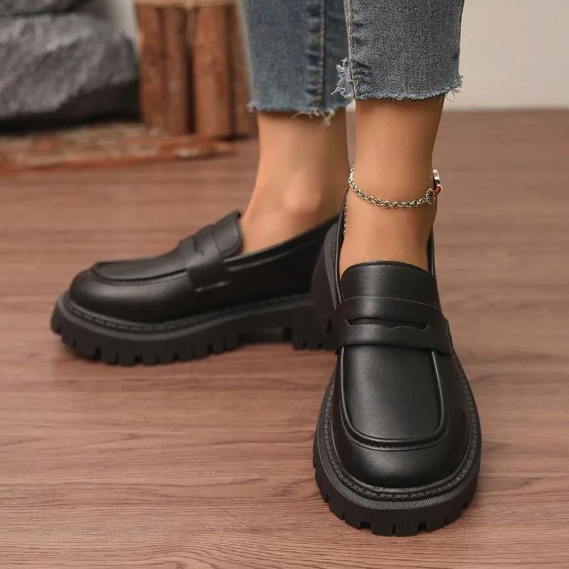 Shoes for Women  Brand Loafers Women's High Heels Fashion Slip-on Plus Size Office and Career New Best Seller High Heels