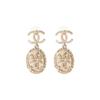 CHANEL Metal And Brass, Rhinestone Earrings Women's AB6669-B06123-ND152