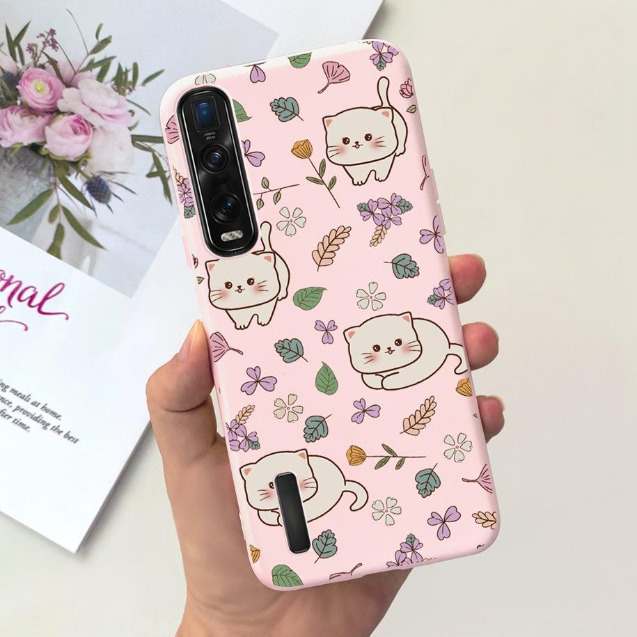 For OPPO Find X2 Pro Case Find X2 X 2 Pro CPH2025 Fashion Flower Silicone Cover Phone Cases For OPPO Find X2 Lite Neo X2Neo Capa