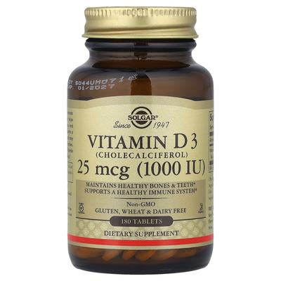 Vitamin D3, 25Mcg(1,000Iu), 180 Tablets