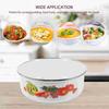 Gefrierfrisch Schüssel Set Rührschüsseln Aufbewahrungsbehälter Emaille Geschirr Lebensmittelbehälter mit Deckeln