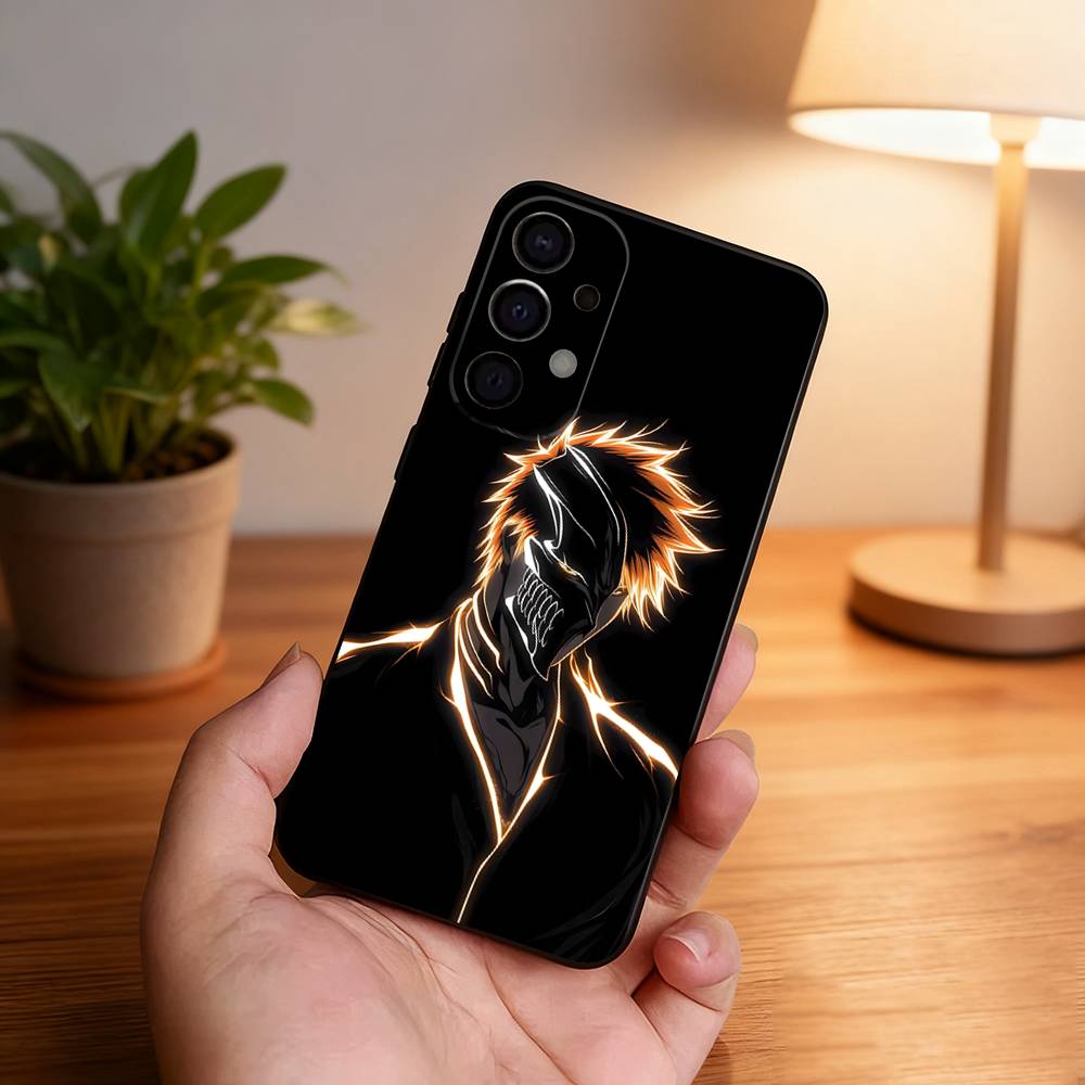 

B-Bleach I-Ichigo Kurosaki Phone Case For Samsung S25,S24,S21,S22,S23,S30,Ultra,S20,Plus,Fe,Lite,5G Black Cover Samsung S30Ultra5G