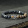 New Men Strand Bracelet Classic Fatima Braclet Natural Volcanic Rock Braslet Meditation Tibetan Brazalete Armband Herren Pulsera