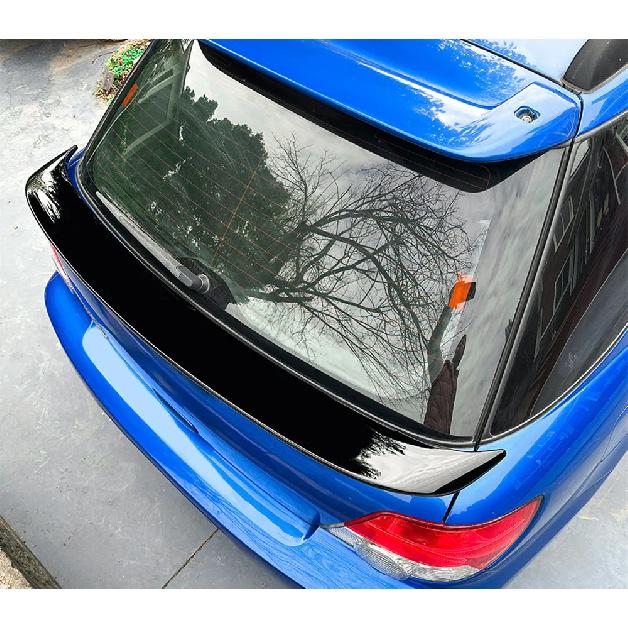 For 2001-2007 Subaru Impreza WRX Touring Wagon Middle Rear Trunk Lid Spoiler Wings Car Exterior Black Carbon Tuning Accessories