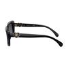 Chanel Okulary przeciwsłoneczne Acetate Nieregularna oprawka Unisex Czarne CH5520