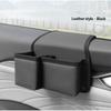 Universelle Auto-Fenster-Aufbewahrungsbox Leder 2 Fächer Fahrzeug-Seiten tür-Organizer Multifunktionale Bequeme Auto-Armlehnen-Getränkehalter
