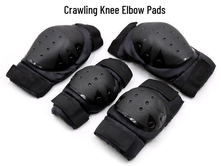 Dog Muzzle Set: K9 Slave Training Suit with Paws and Knee Pads for Male Training.