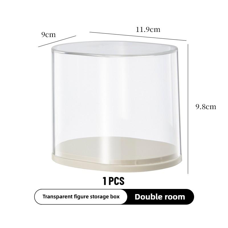 1/2/3PCS Acrylic Display Case Clear Dustproof Organizer Box for Collectibles Desktop Organizer Transparent Storage for Figures