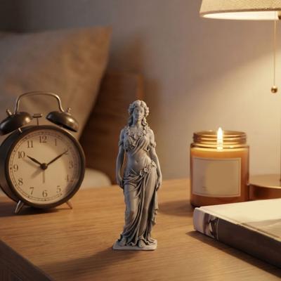 Statua Dea Stampata in 3D Statua Elegante Dea Greca Scultura Femminile in Stile Romano per Decorazione Ufficio Soggiorno Scrivania Scaffale