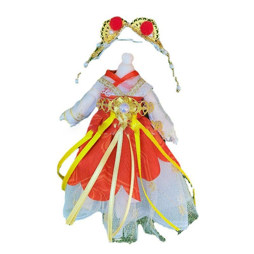 Chinese Style Hanfu Clothing DIY Skirt Suit Best Gifts Doll Clothes 16~17cm Doll