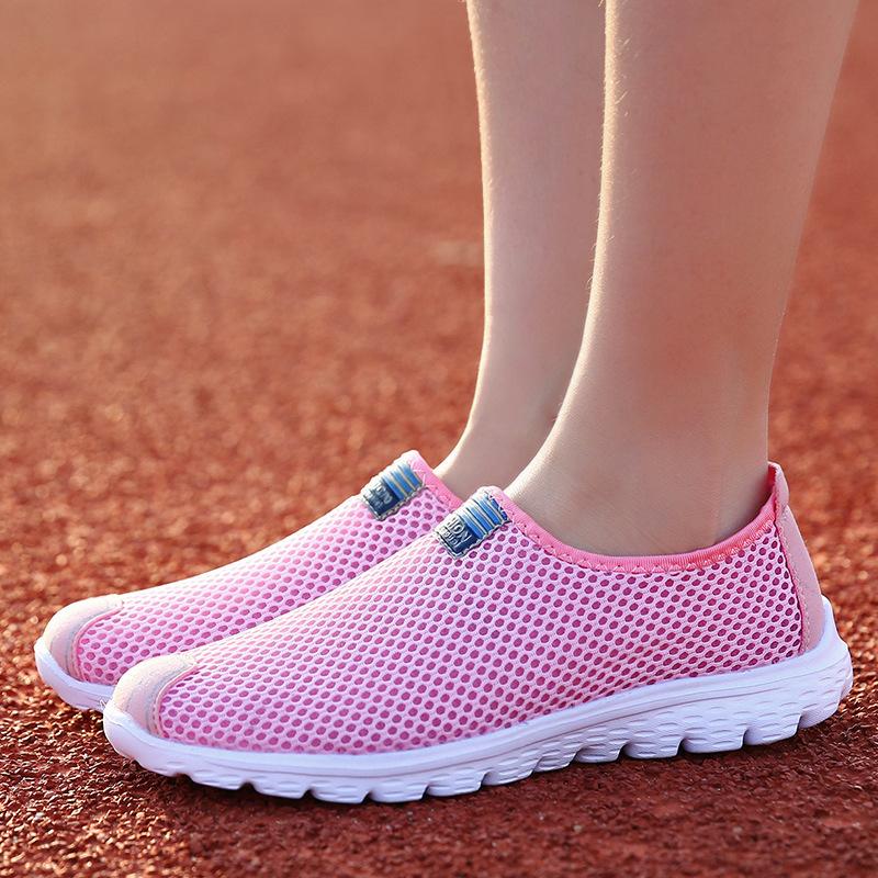 2021 Übergröße Herrenschuhe Damenschuhe Partnerschuhe Einschnall-Mesh-Schuhe Damen Mesh Sport Laufschuhe