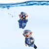 1x Floating Diver Aquarium Accessories Realistic Submarine Diver Decoration for Fish Tank Adds Fun & Style To Your Aquatic Setup