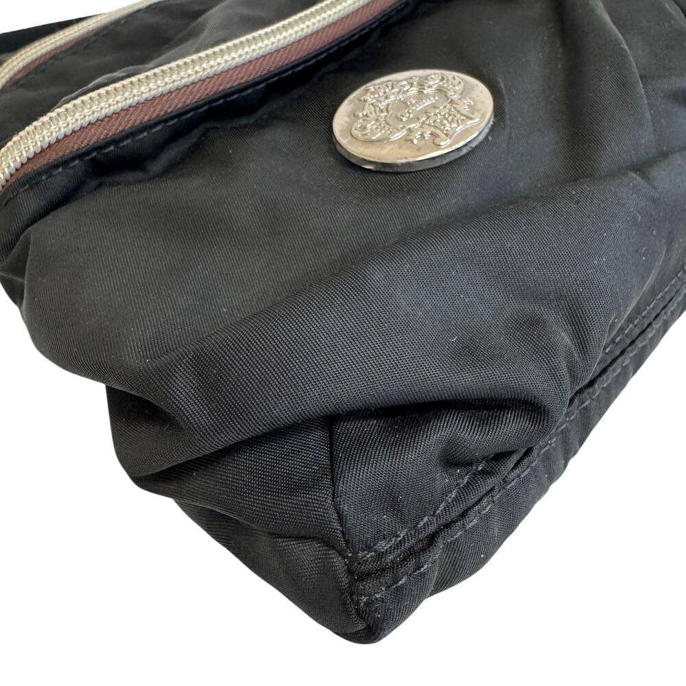 Orobianco Logo Nylon Shoulder Bag Charcoal Nylon Mens Used