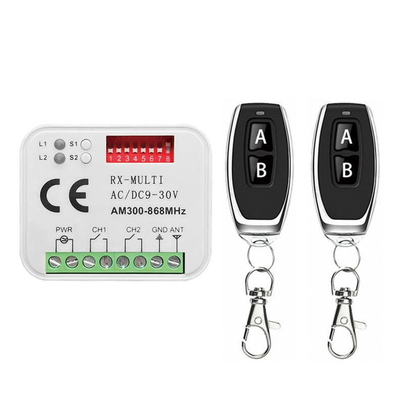Multi-frequency Wireless Remote Control Switch RX-MULTI 300-868MHz Receiver for Garage Door and Barrier Gate Access Control