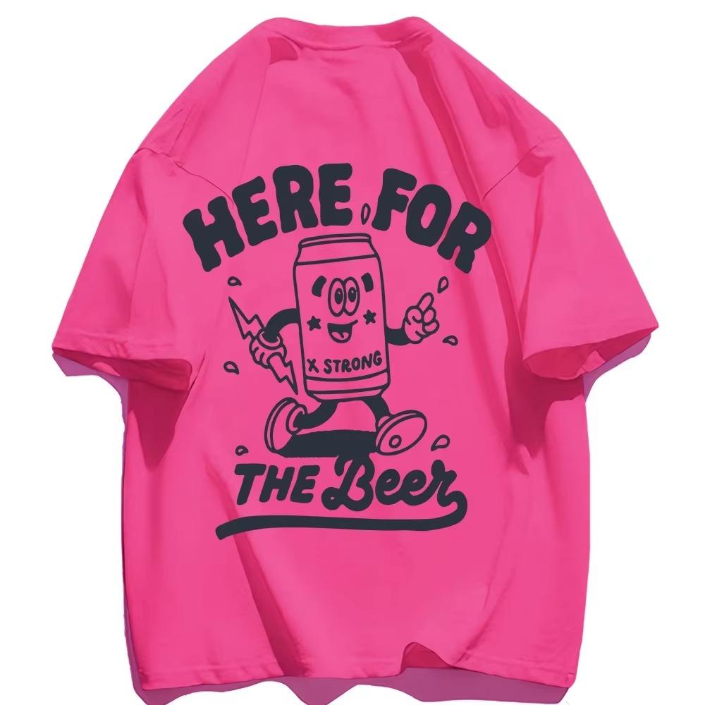 Letter Art Print Design Printed Boy Tshirt Lovely Street T Shirts Outdoor Design T-Shirt Holiday Loose Fitting Short Sleeved