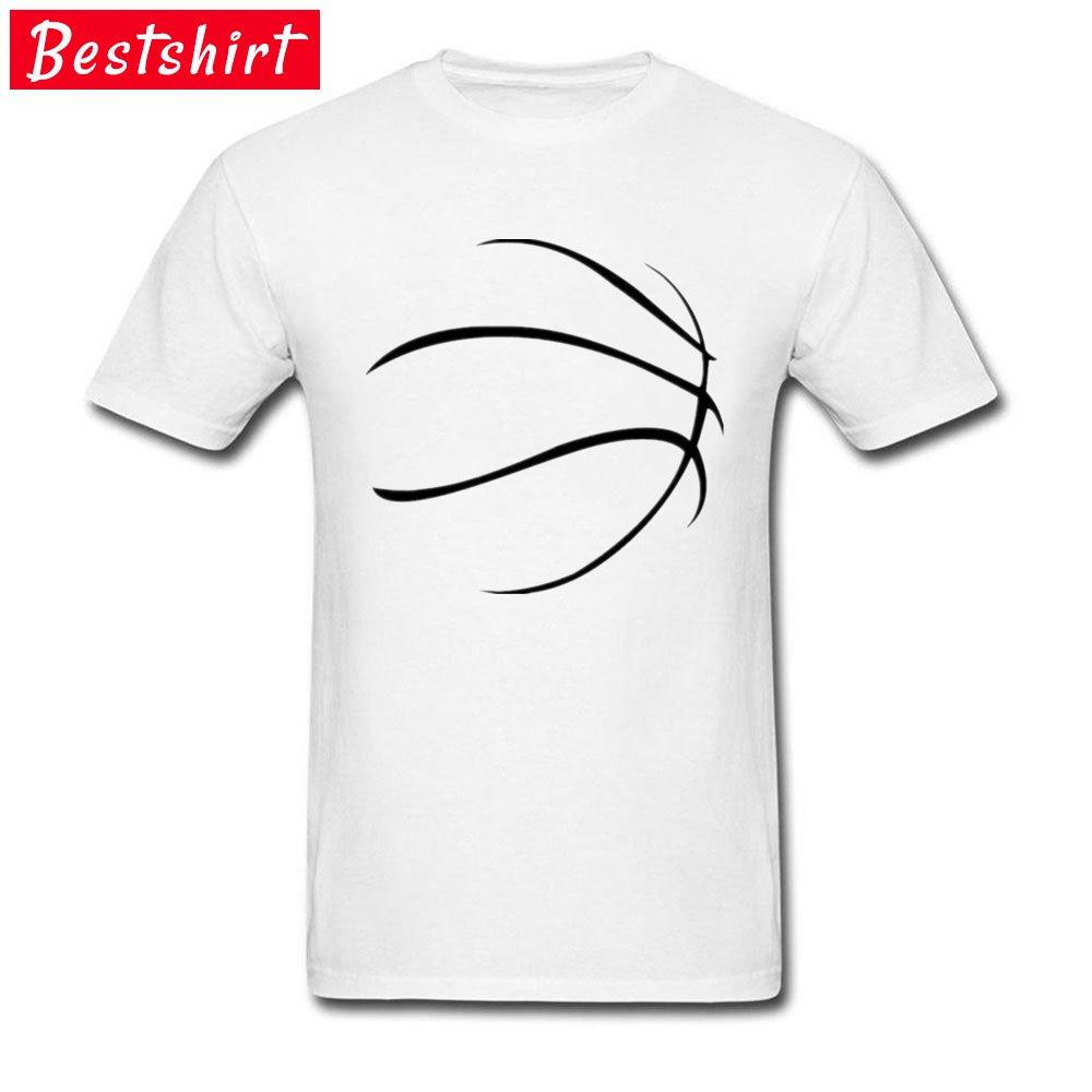 Black Basketballer Soccer Outline Bargraph Mens T Shirts Tacos Est Simple Style Loose Judo White Tshirt
