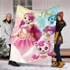 1pc Catch Teenieping Magic Sweethear4 Theme Blanket - Digital Print, Polyester, Cozy for All Seasons, Perfect for Outdoor, and Travel