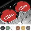 2Pcs Car Coasters Water Cup Non-Slip Mat Waterproof Water Cup Mat For Renault Clio 2 3 4 5 6 MK2 MK3 MK4 Sport Megane Talisman r111