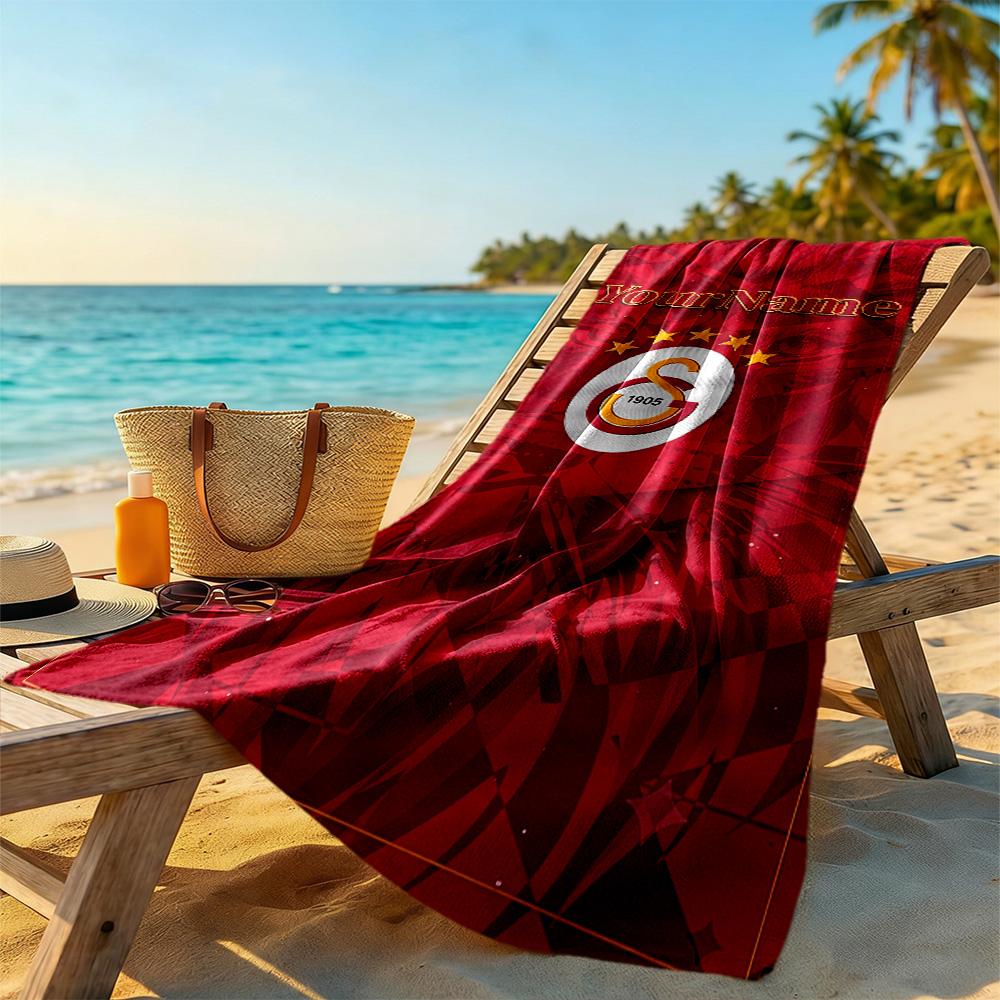 Galatasaray Customize Your Name Beach Towel High Absorbency & Quick-Dry Portable for SwimmingBeachCamping Travel Beach AccessoriesGym