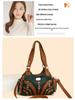 Borsa a tracolla e tote in morbida pelle lavata da donna - Multifunzionale, Casual, alla moda, in PU