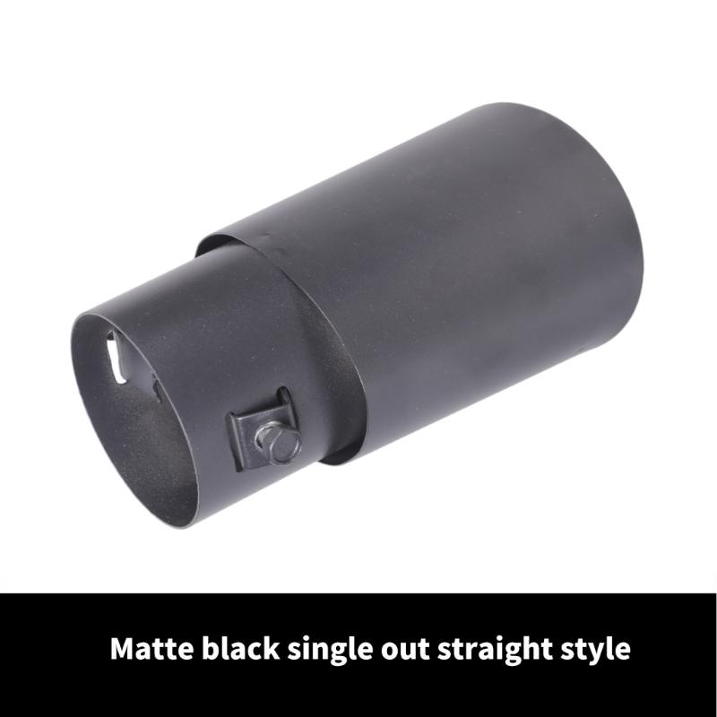 Vehicle Muffler Exhaust Pipe Enthusiasts 63mm Stainless Steel Tailpipe Rustproof Suitable for Improved Appearance Sound