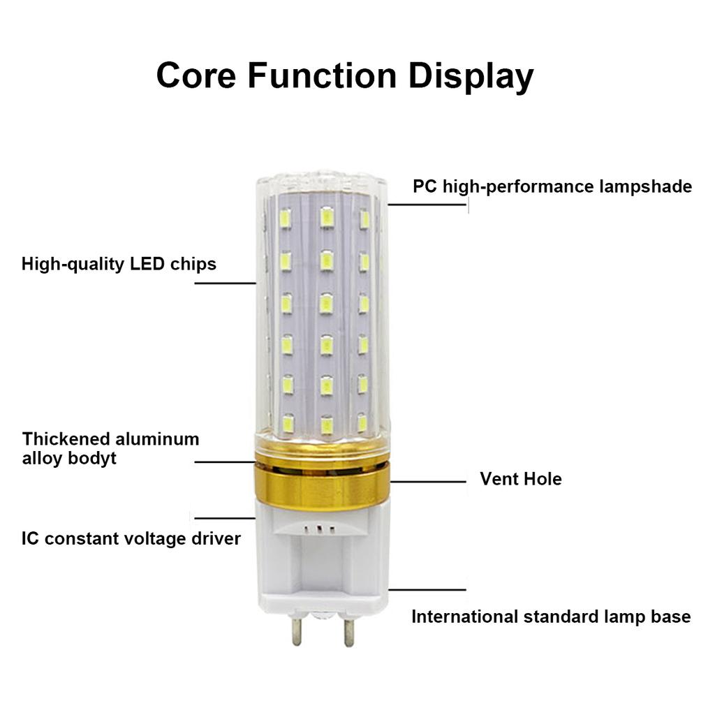 G12 Led Corn Light Bulbs Bulb 110 Volt 10W To 20W Cold Warm White 110V 130V 220V Pc Cover Shell 360 Degree Beam Angle 2835 Smd