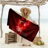 Soccer Player Action Beach Towel High Absorbency & Quick-Dry Comfortable Lightweight