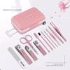 12 Stück/Set Maniküre-Set Nagelknipser Pediküre-Sets Hochwertiger Edelstahl Professionelle Nagelknipser Werkzeuge mit Reiseetui