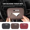 DAR4 Silicone Car Tissue Drawer Box Armrest Backrest Hanging Paper Bag For Mercedes Benz AMG A B C E S G Class W201 W210 W108 W205