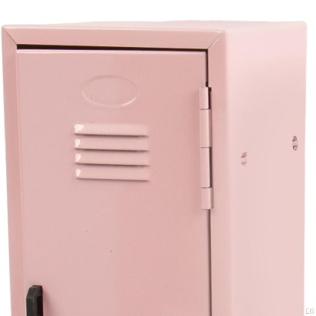 Compact Storage Box for Desk with Lock And Key Makeup Accessories