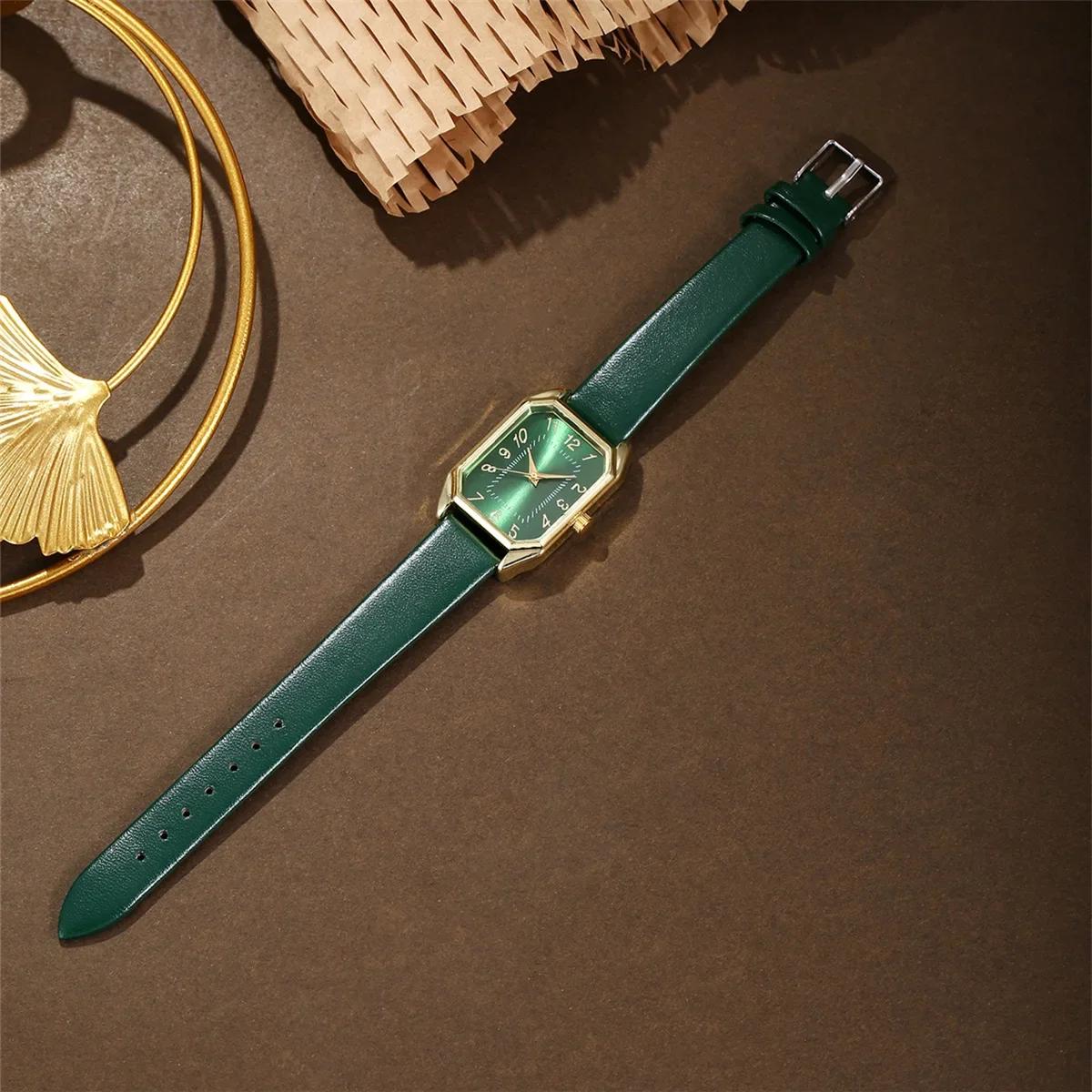 

1/5/6PCS Luxury Square Women s Watches Fashion Ladies Quartz Wristwatch Jewelry Set Classic Simple Femme Relógios Masculino