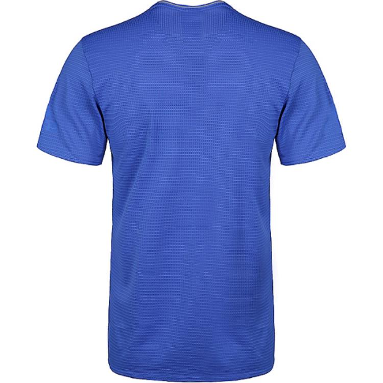 Adidas Sn 37C Tee Casual Breathable Round Neck Short Sleeve T-Shirt Men Tops Blue CW4056
