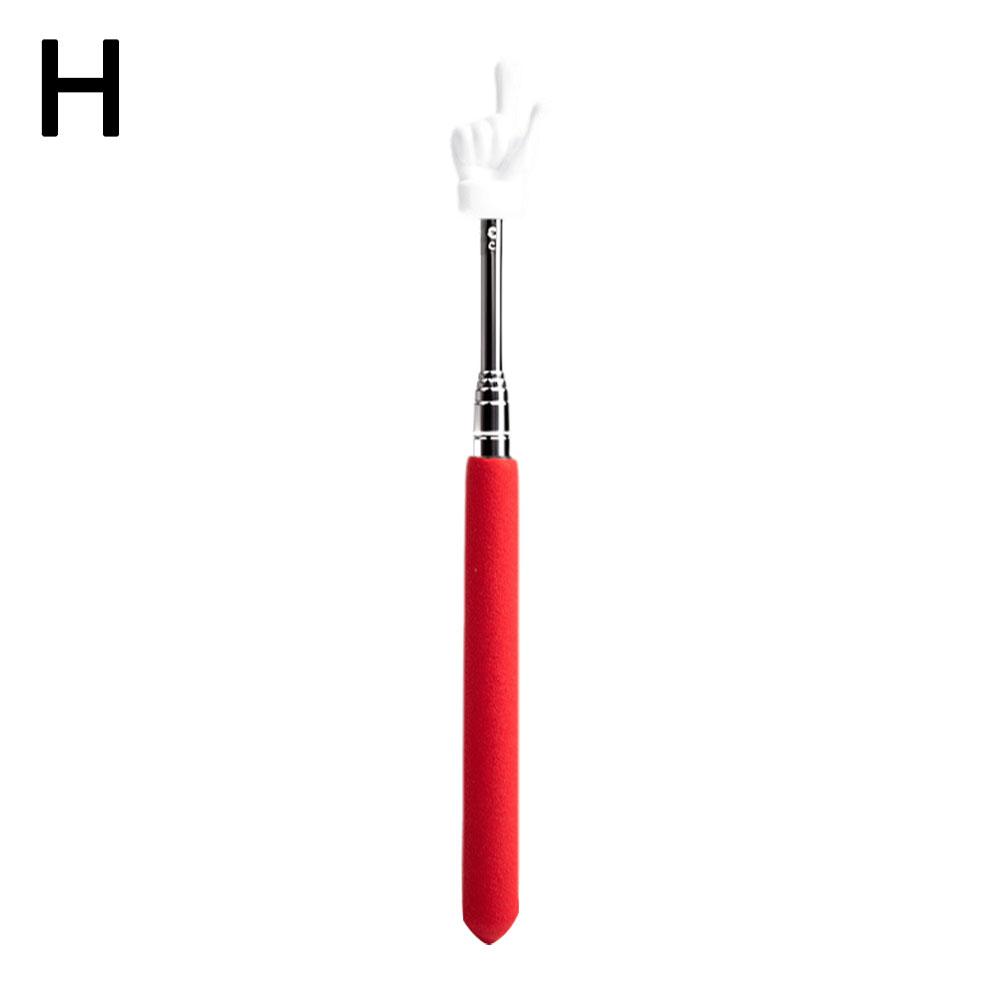 Colorful Finger Design Retractable Teacher Pointer Anti-slip Handle Teaching Guide Pointer Teaching Stick Whiteboard Pointer