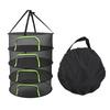 Foldable Plant Drying Net Multilayer Zipper Closure Design 60cm Diameter Herb Buds Dry Net with Storage Bag