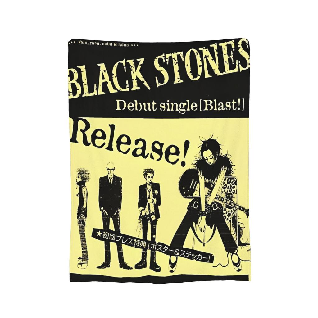Nana Osaki Anime Blanket Cover Flannel Black Stones Punk Manga Warm Throw Blankets for Bedroom Sofa Bed Rug