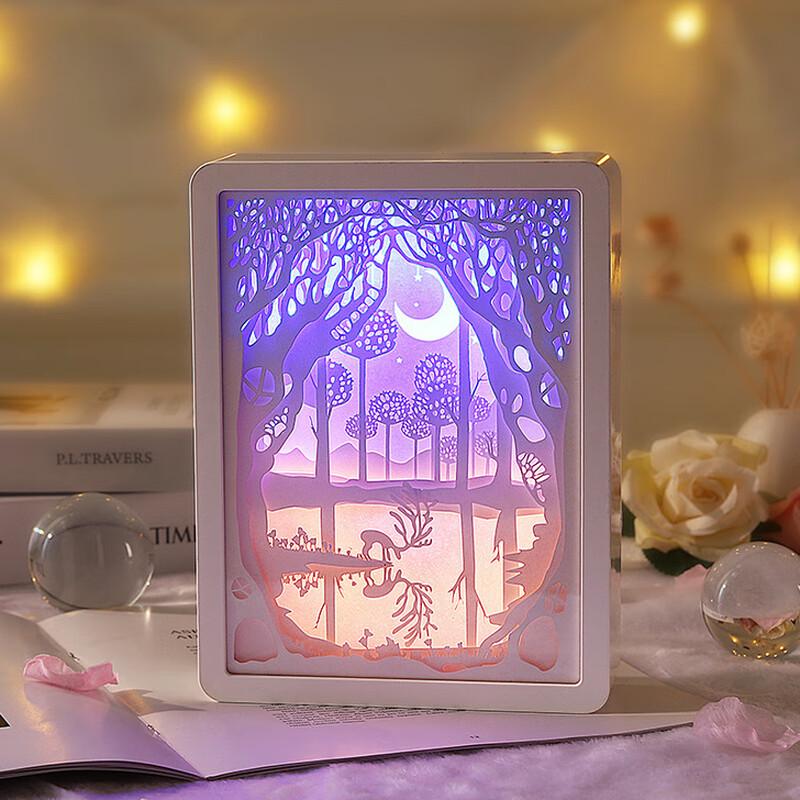 Креативный 3D бумажный ночник-скульптура