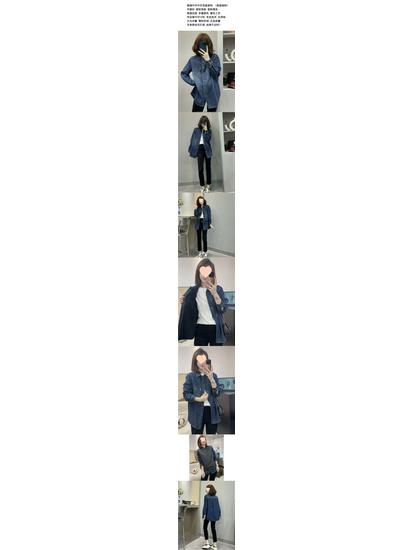 Fleece-Lined Denim Shirt: 2025 Autumn/Winter Loose Layered Casual Thick Jacket