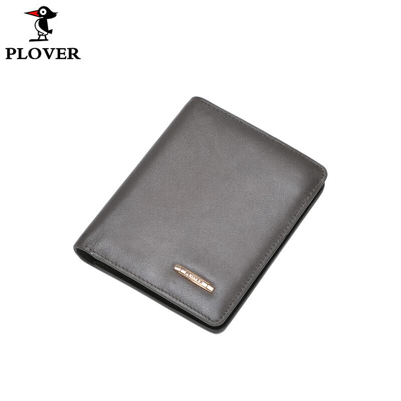 Мужской модный кожаный кошелек PLOVER с двумя сгибами One Size