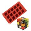 15 Cavity Square Silicone Molds Making Mousses Cake Molds Decorating Baking Tool for Making Chocolate Fondant Dessert