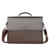 MDNG Men's PU Leather Large Capacity Briefcase