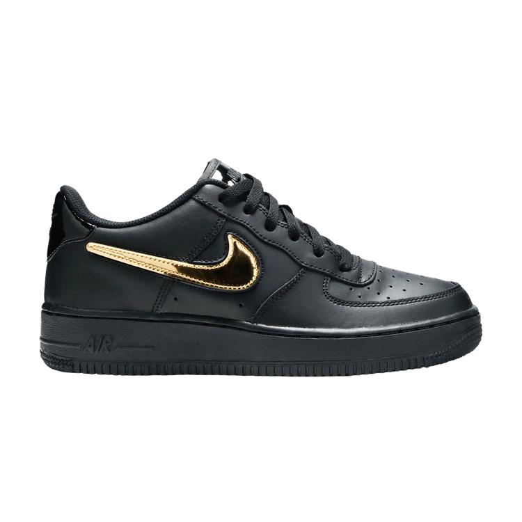 Nike Air Force 1 LV8 3 GS  Removable Swoosh - Black  35.5