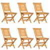 Vidaxl 7-Cz. Garden Furniture Set, Solid Teak Wood