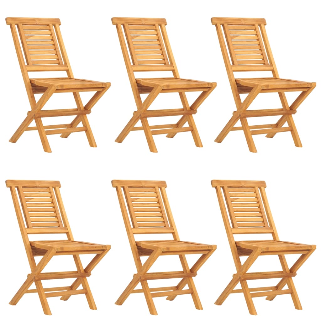 Vidaxl 7-Cz. Garden Furniture Set, Solid Teak Wood
